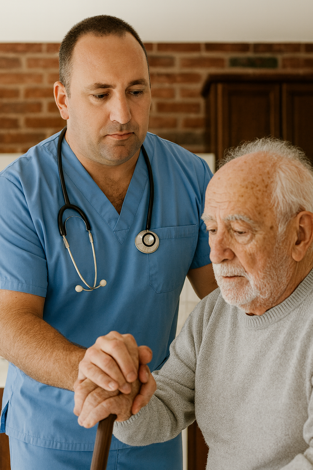 Cuidado profesional de adultos mayores con amor y respeto en Alma Dorada